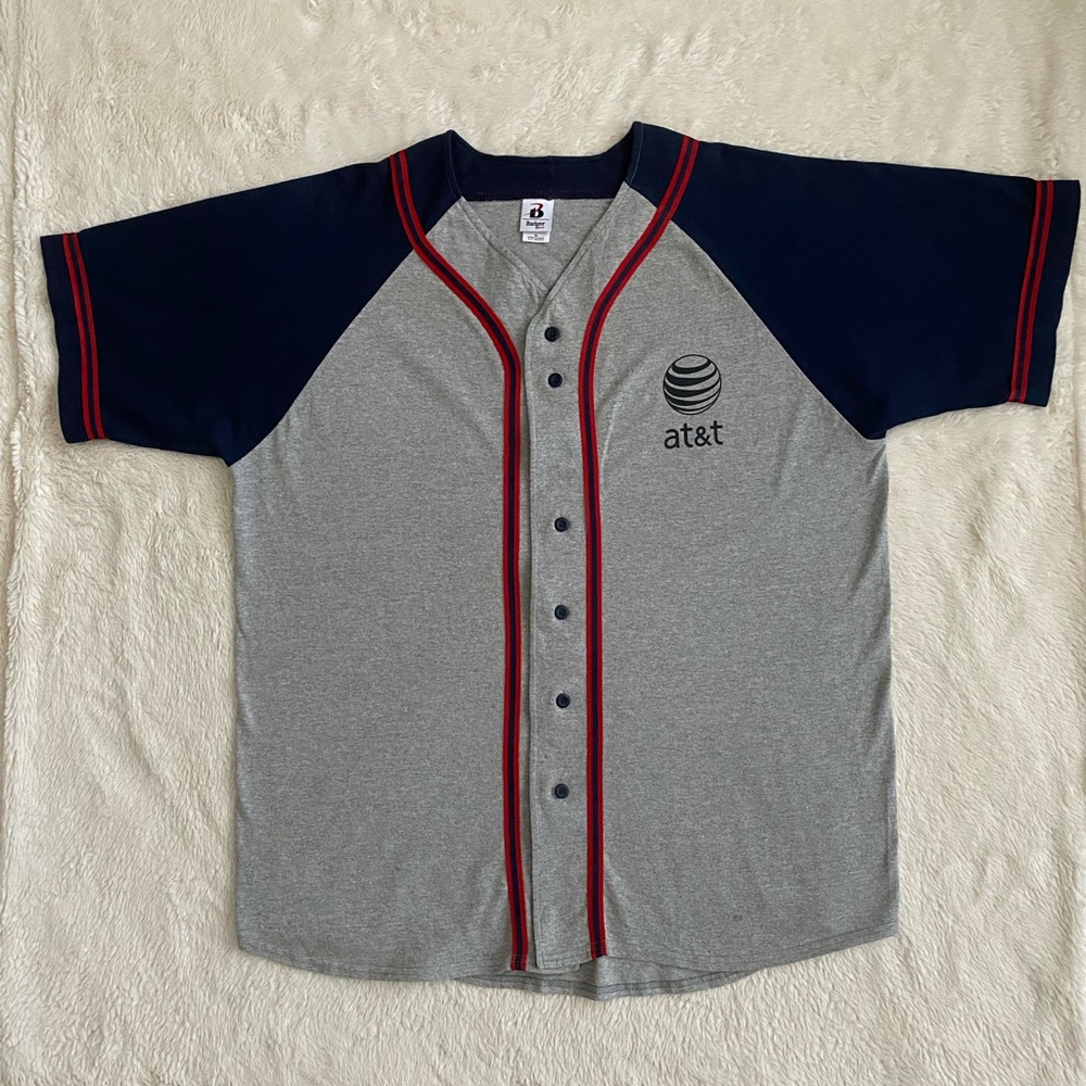 Men’s AT&T Baseball Jersey, Size XL